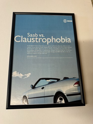 Framed vintage 2000 saab 3 - 2000, 9-3