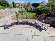 8 x Hardwood Folding Garden