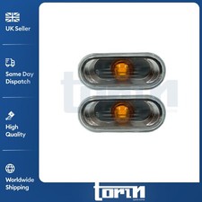 2X Clear LED Indicator Side Repeater Lights Fits VW Golf Caddy Transporter T5