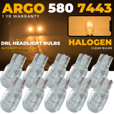 T20 580 7443 Side Light Halogen W21/5w Clear DRL 380w Car Stop Brake Tail Bulbs