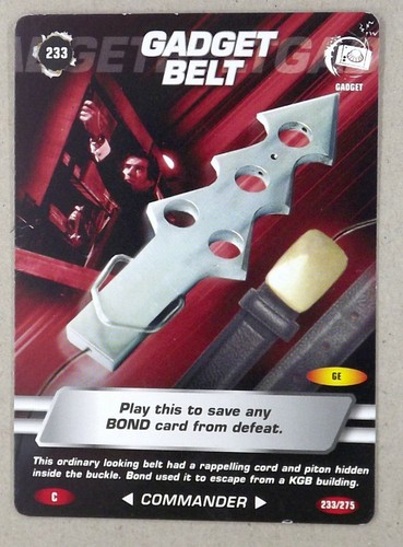 007 spy card 233 gadget - 007,