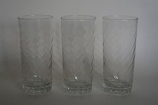 Set of 3 Cristal D'Arques VOLUTE Highball Tumblers