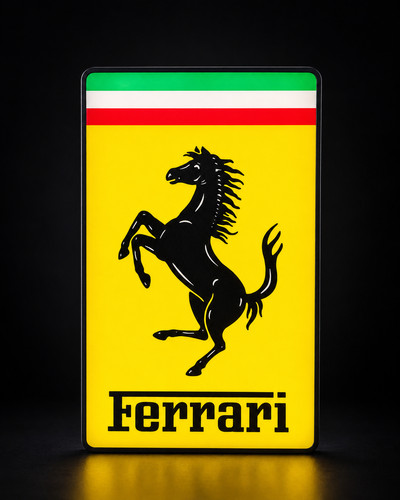 Ferrari led dimmable wall - ferrari,