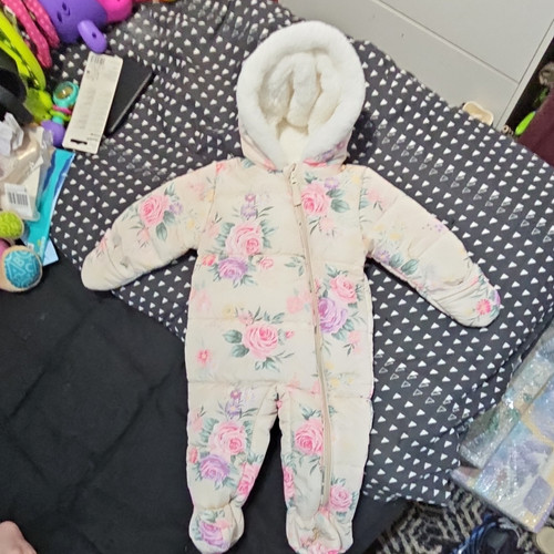 Nutmeg baby girls floral - nutmeg,