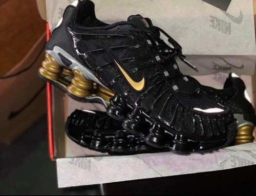Nike shox black gold silver - tl,