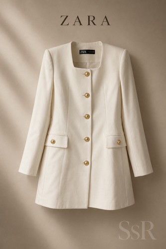Zara ivory military inspired - |, military-inspired