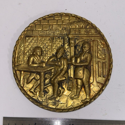 Brass decorative wall plate - brass,