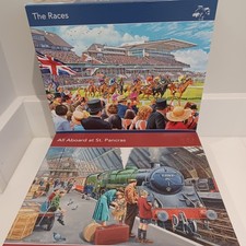 2 x Jigsaw Puzzles Steam Train