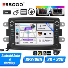 Car Stereo Android 13 2+32G DAB+ Carplay GPS Cam For Renault Dacia Duster Captur