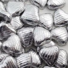 Milk Chocolate Hearts Silver