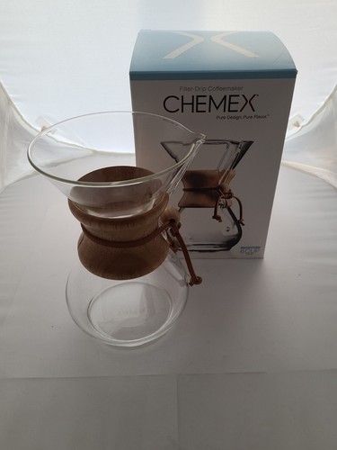 Chemex cup wood neck glass - 6-cup,
