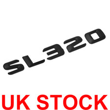 Matte Black Rear Trunk Letters 3D Styling Badges AMGs for SL 320 Class UK STOCK