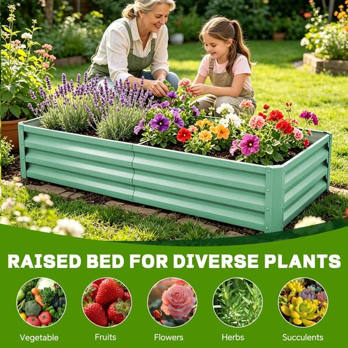 Garden metal raised vegetable - garden,