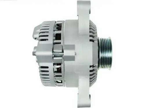 Alternator with belt pulley