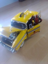 Jada Deadpool 1:24 Scale 1957 Chevy Bel Air Taxi Diecast Car