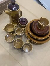 Royal Worcester Palissy Sierra coffee set. VGC.