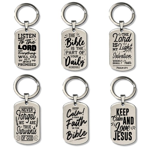 Christian engraved keyring - christian,