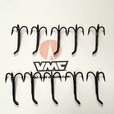 SIZE 8 VMC 8613 BLACK TREBLE SALMON FLY TYING HOOKS  packs of 10, 25, 50, 100's