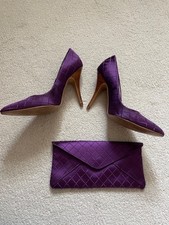 Dune shoes size 39 (UK 6) with matching clutch bag