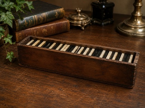 Antique bone ebony dominoes - &,