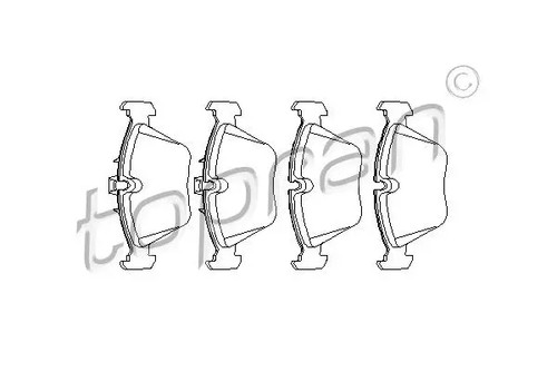 Brake pads front - 500, 792