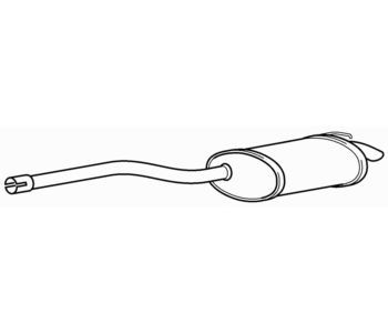 Rear exhaust silencer tail - exhaust,