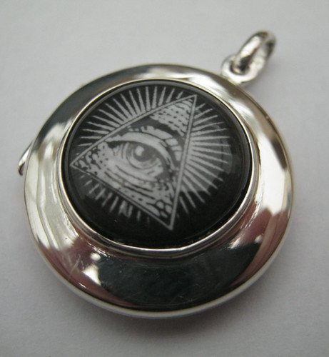 Solid silver enamel albert - silver,