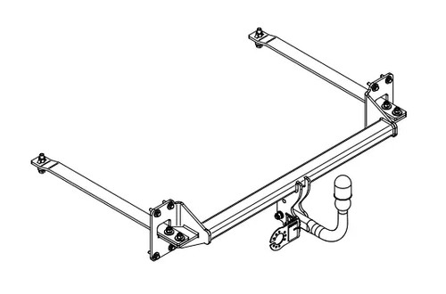 Swan neck tow - neck, bar