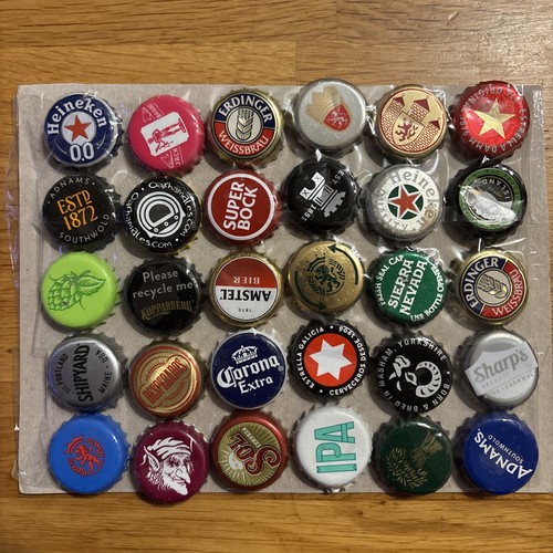 Beer bottle tops crimp caps - 30,