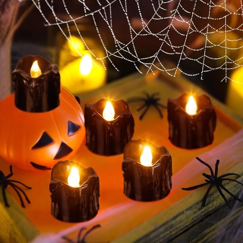Flameless halloween led tea - halloween,