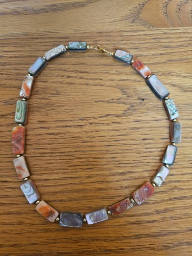 Paua shell rectangles vintage - rectangles,