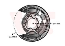 SPLASH PANEL, BRAKE DISC FOR