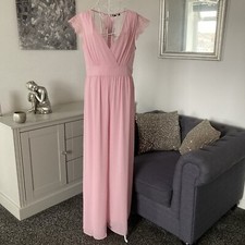 TFNC Pink Chiffon V-Neck Wrap