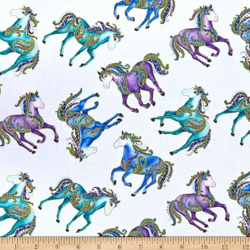 Fat quarter horsen - fat,