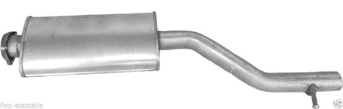 Center silencer exhaust - , for