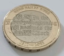 Error £2 Coin King James Bible 1611-2011 1st Edition