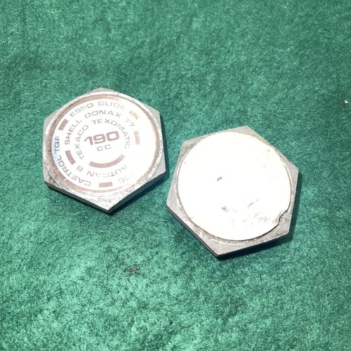 Triumph t140v top fork nuts - top,