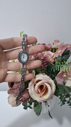 Bella rose silver marcasite - bella, &