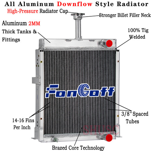 Radiator for case 380b - for, ih