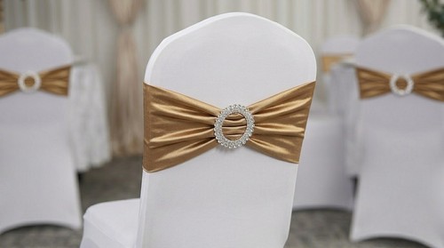 Gold spandex band - gold,