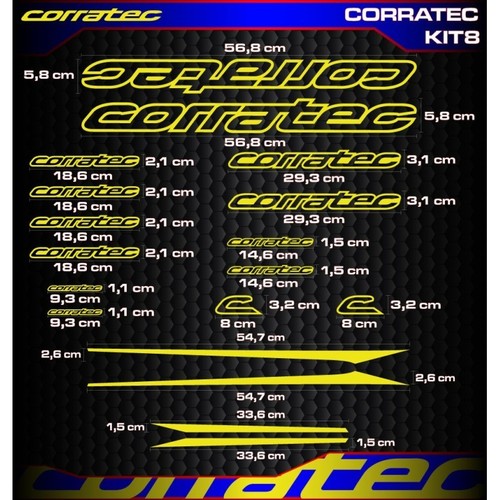 Corratec vinyl decals stickers - corratec,