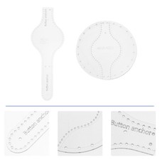  2 Pcs Diy Wallet Stencil