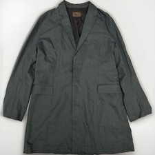 Reiss Men’s Jacket Charcoal Trench Coat - Size XL