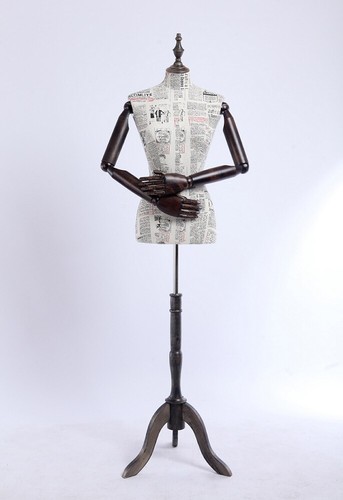 Female dress form wood arms - dress,