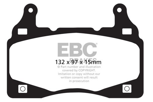 Ebc redstuff front brake - redstuff, pads