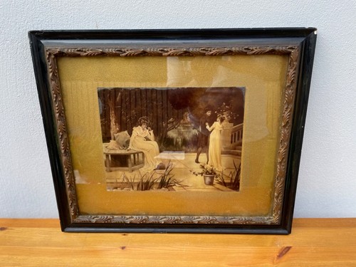 Antique reverse print - reverse,