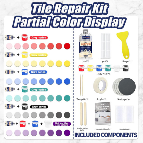 Tile stone repair kit - &,