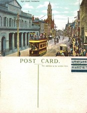 Vintage postcard high - postcard, street