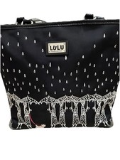 Lulu Women Black Tote Bag