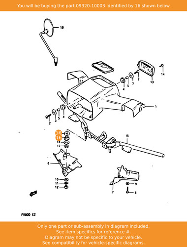 Suzuki cushion 09320 - suzuki, cushion,